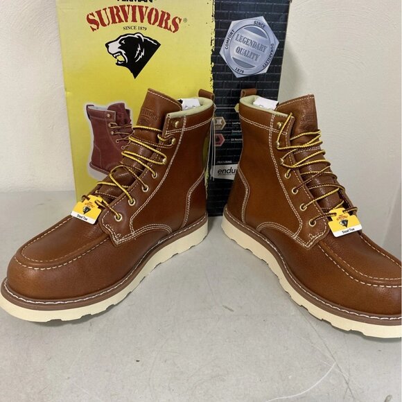 Herman Survivors Men's Leather Steel Toe Work Boots 13 - Picture 4 of 4